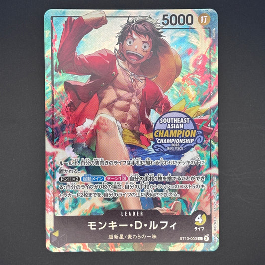 Monkey D. Luffy Leader Southeast Asian Champion 2023 PROMO ST13-00