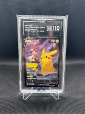 Pokemon Pikachu V TG16/TG3 Lost Origin Trainer Gallery TAG 10 Gem Mint