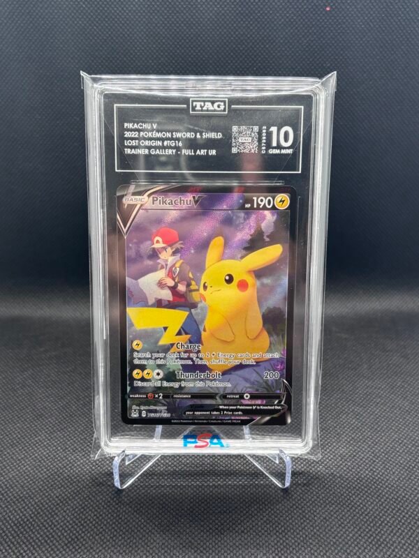 Pikachu 1 Pokemon Pikachu V TG16/TG3 Lost Origin Trainer Gallery TAG 10 Gem Mint